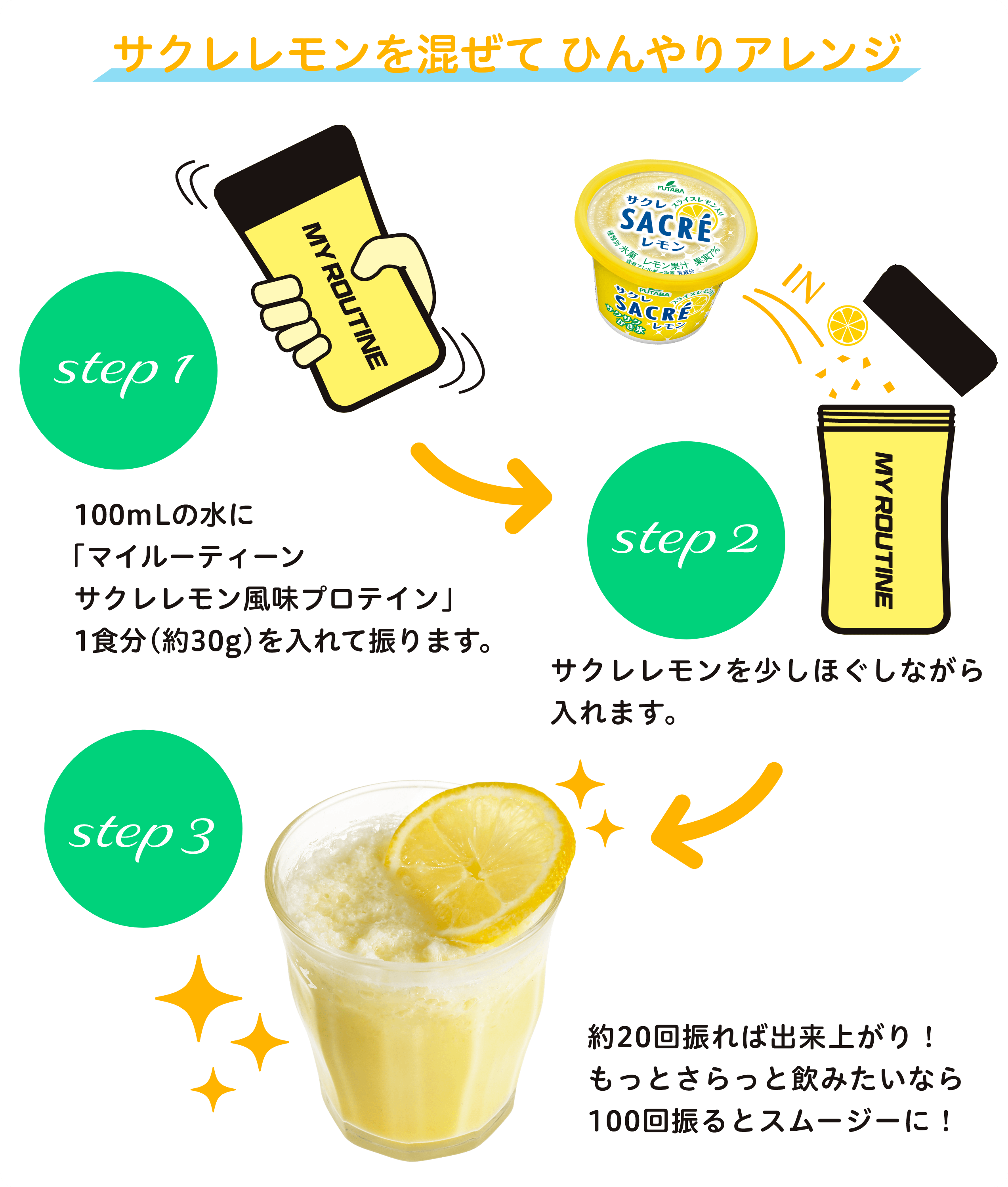 1年保証』 マイルーティーン サクレ SACRE レモン プロテイン レモン風味 700g×３個セット ※軽減税率対象品 fucoa.cl